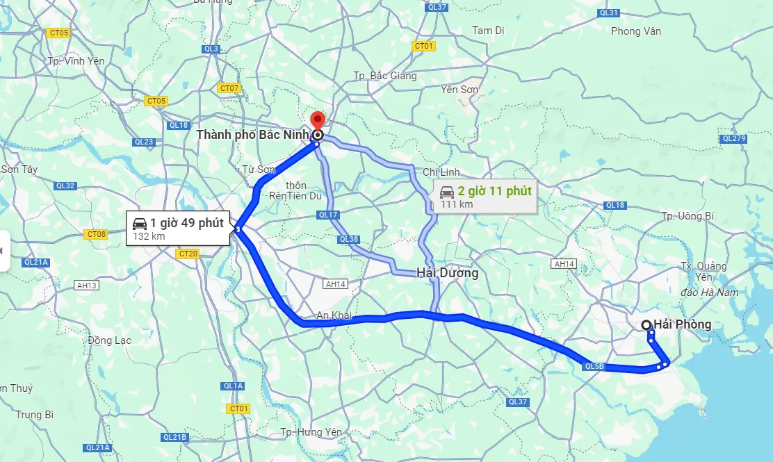 Xe Ghép Hải Phòng Bắc Ninh – Xe Đời Mới 5 Chỗ 7 Chỗ Đưa Đón Tận Nhà