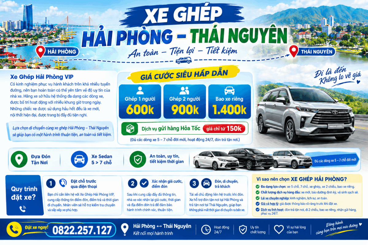 xe ghep hai phong thai nguyen